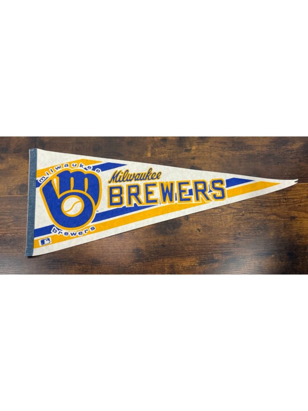 Milwaukee Brewers MLB Team Felt Pennant - Blue & Gold Sports Memorabilia